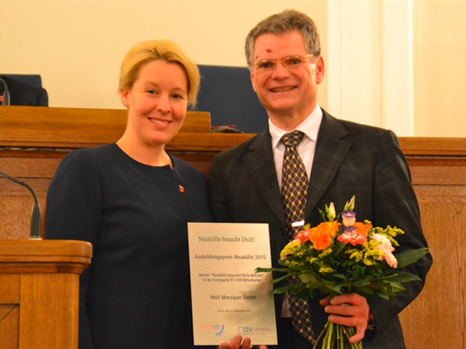 Moll Marzipan chosen as "Best Training Company in Neukölln 2015"